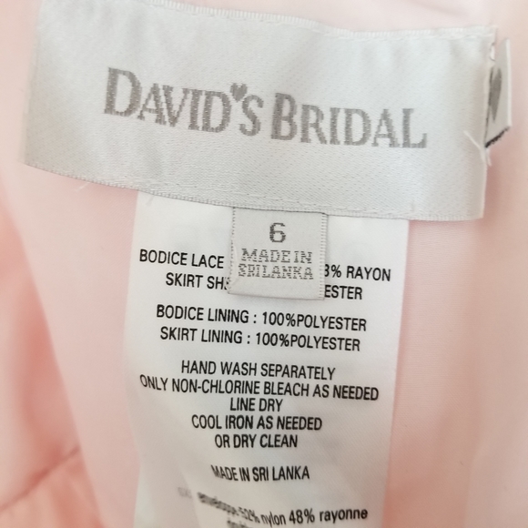 David's bridal one shoulder lace dress - Picture 7 of 9